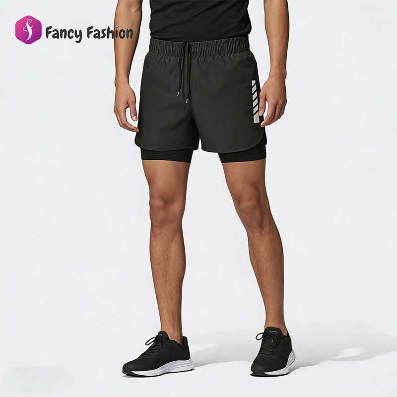 Fancy 🇹🇭พร้อมส่งในไทย🇹🇭 กางเกงกีฬาขาสั้น ไซส์ใหญ่ ผู้ชาย กางเกงว่ายน้ำกีฬา มีความยืดหยุ่นสูง สองชั้น สไตล์ใหม่