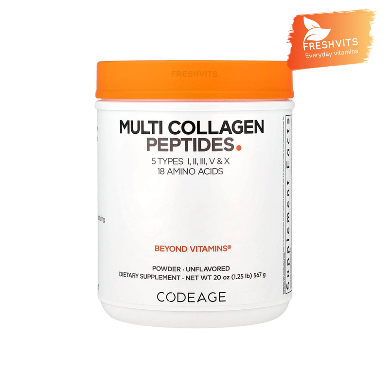 Codeage, Multi Collagen Peptides Powder, Unflavored, 20 oz (567 g)