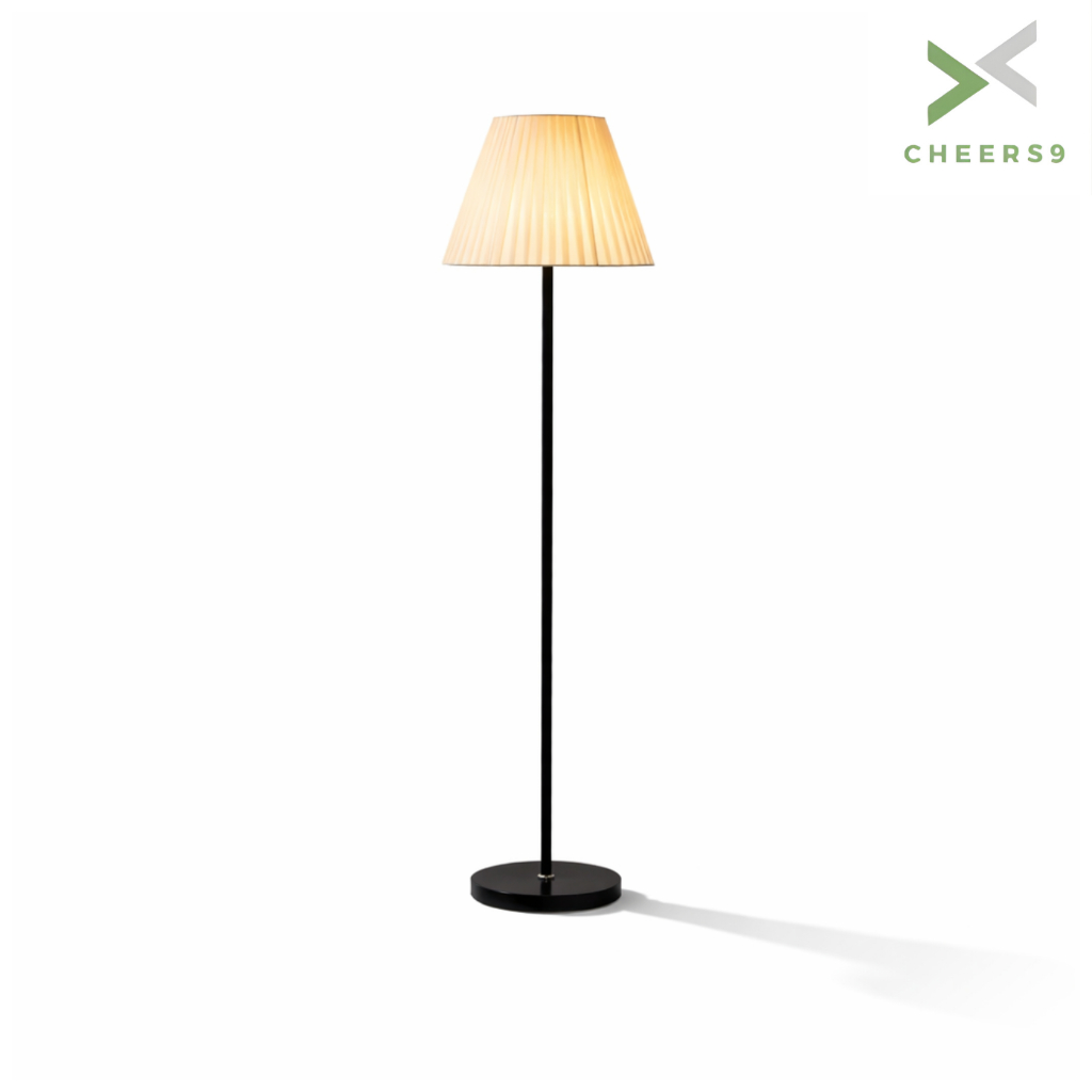 Cheers9 โคมไฟตั้งพื้น ไฟตั้งพื้น Floor Lamp ใช้กับขั้ว E27 พร้อมปุ่มสวิตช์ สูง 150 ซม.