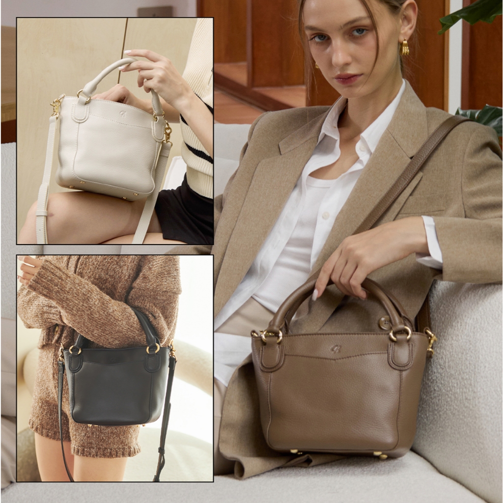"หิ้วน่ารัก สะพายคล่อง" Mini Honey ทรง Tote กะทัดรัดแต่จุดี หนังวัวนุ่มมาก Charin bag