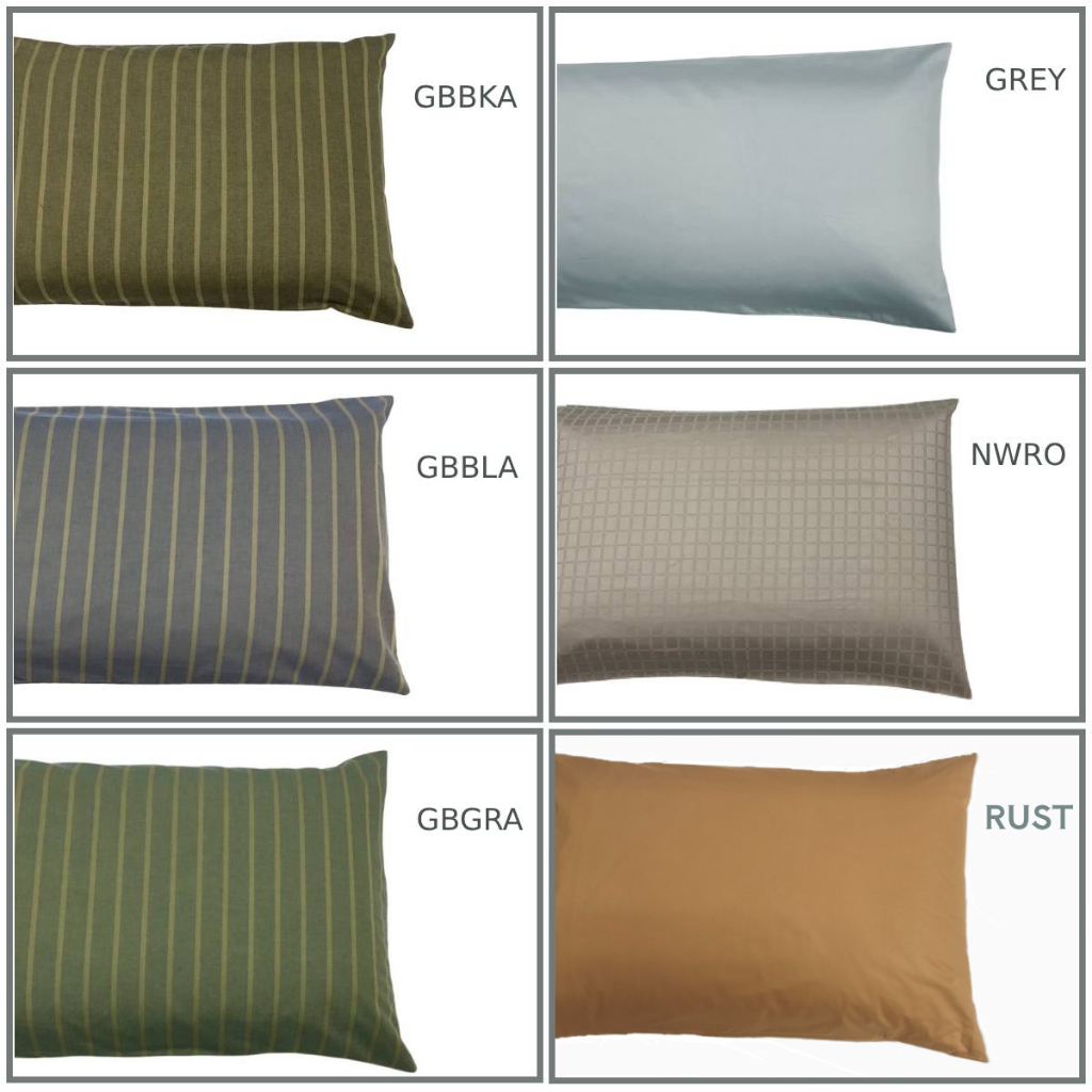 FAIRmaid ปลอกหมอน ผ้าฝ้าย100% คละลาย/รุ่น ขนาด 19” x 29” ทอ 200-230 เส้น/ตร.นิ้ว