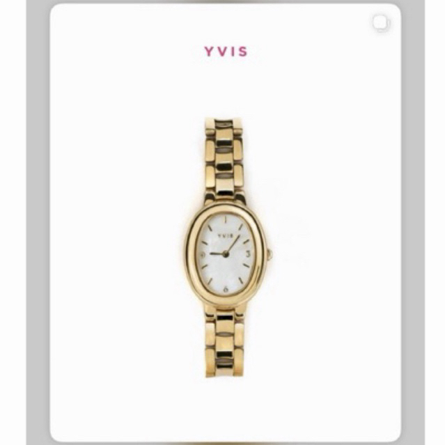 นาฬิกา YVIS สี Gold ดีไซน์น่ารัก พร้อมสายสแตนเลส