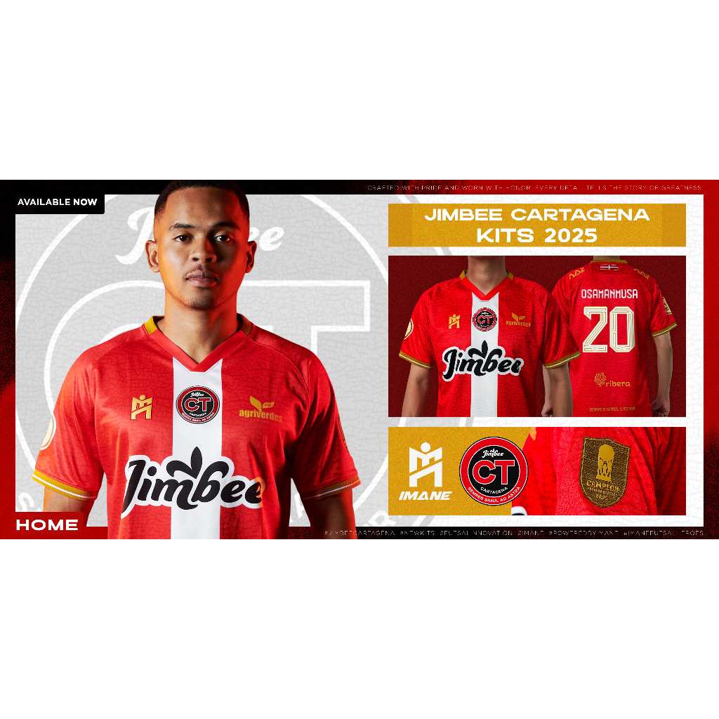 JIMBEE CARTAGENA KITS รุ่น HOME และ AWAY (สกรีนชื่อเเละเบอร์)