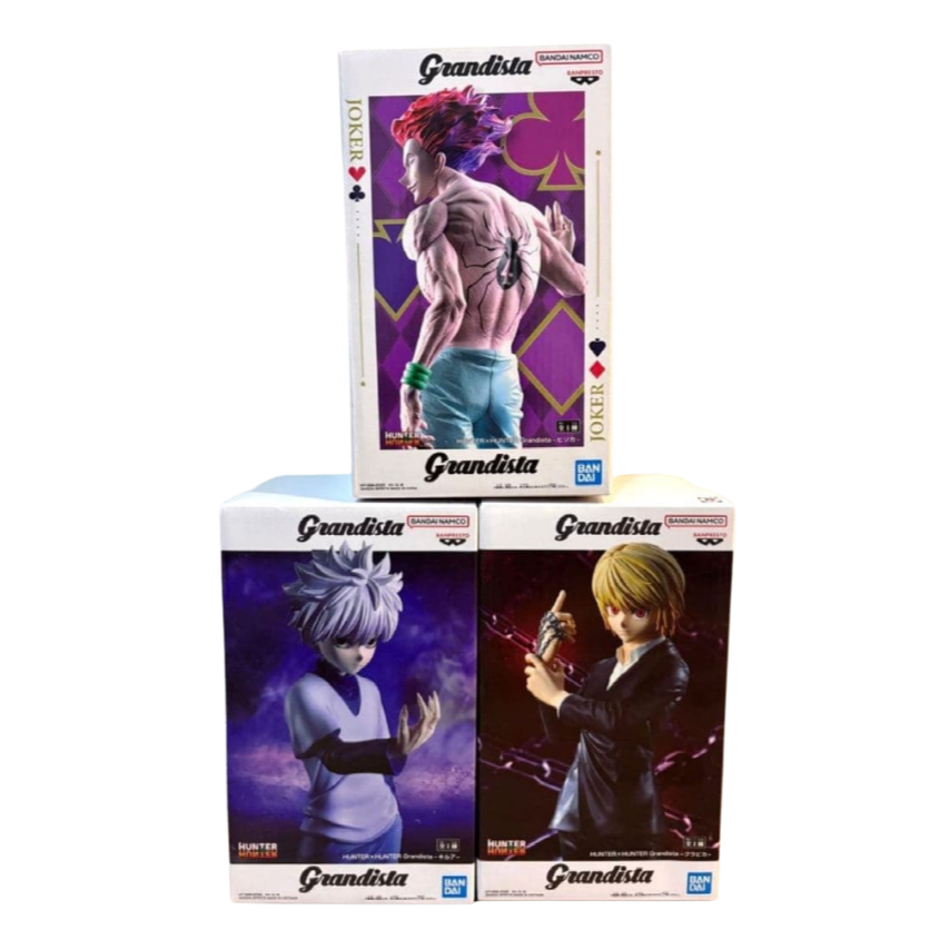 Banpresto HUNTER×HUNTER Grandista Hisoka Kurapika Figure Japan Gon Killua Chrollo Netero Meruem