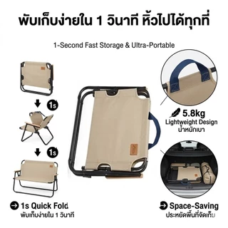 เก้าอี้แคมป์ปิ้ง เก้าอี้สนาม ปิคนิคกลางแจ้ง 2-3ที่นั่ง Camping Chair