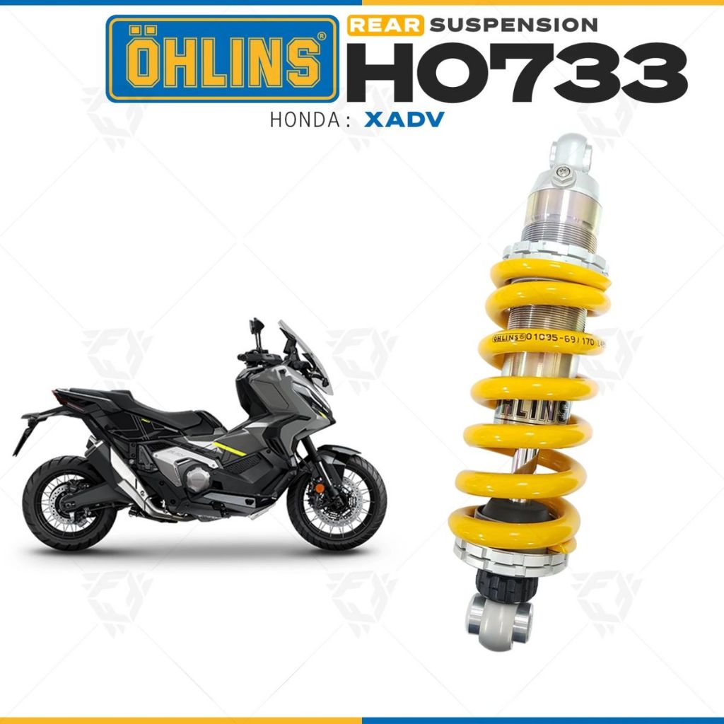 โช๊คหลัง Ohlins HO733 Honda X-ADV 17-20 / HO734 X-ADV 21-24 [ HO 733 และ HO 734 รับประกัน 2 ปี ]