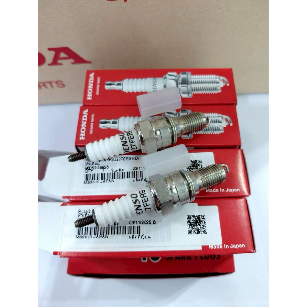 หัวเทียน CB650F/CBR650F อะไหล่แท้ศูนย์  1ชุดมี4หัว