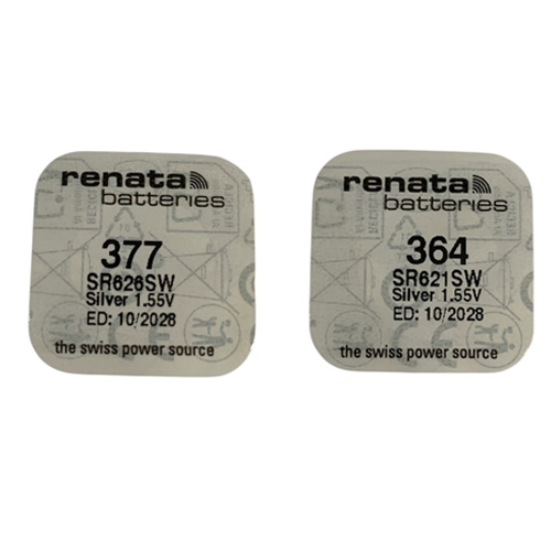 ถ่านกระดุม Renata ถ่านของแท้ 1.55V SR621,SR626,SR621SW,SR626SW,377,364  แบ่งจำหน่าย 1เม็ด,5เม็ด
