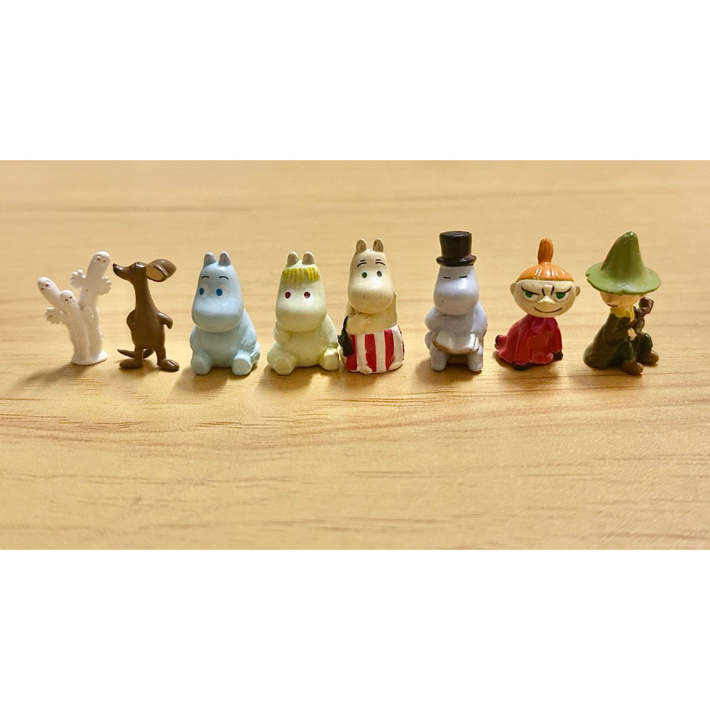 🌷ของสะสม🌷Moomin Evain Japanese Water Bottle Charm (ชุด 8 ชิ้น ไม่มีขวด)