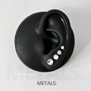 METALS Aura Dot Jew จิวต่างหู สแตนเลส (WATERPROOF) EJ06
