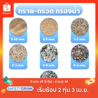 ทรายกรองน้ำ กรวดกรองน้ำ กรองสิ่งสกปรก ตะกอนขนาดใหญ่ที่ปนอยู่…
