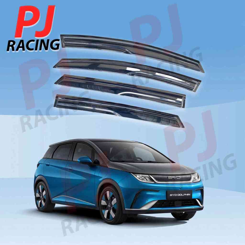 กันสาด BYD Dolphin EV 2023 2024 บีวายดี ดอลฟิน คิ้วกันสาด กันสาดประตู คิ้วกันสาดประตู คิ้วกันสาด สำห