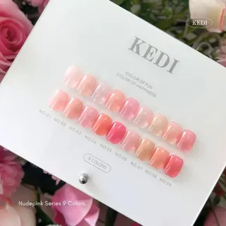 KEDI Nude Pink Series perfect gel polish 15ml สีเจลคุณภาพ โทนสีไซรัปสุขภาพดี