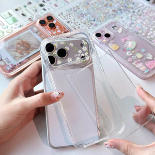 พร้อมส่ง T6S214 DIY CASE เคสถอดฝาหลัง มาแต่งเคสกัน🎨 เคสใสใส่บัตร เคสใส่รูป เปิดฝาหลัง เคสไอโฟน For iPhone13-17P,17Promax