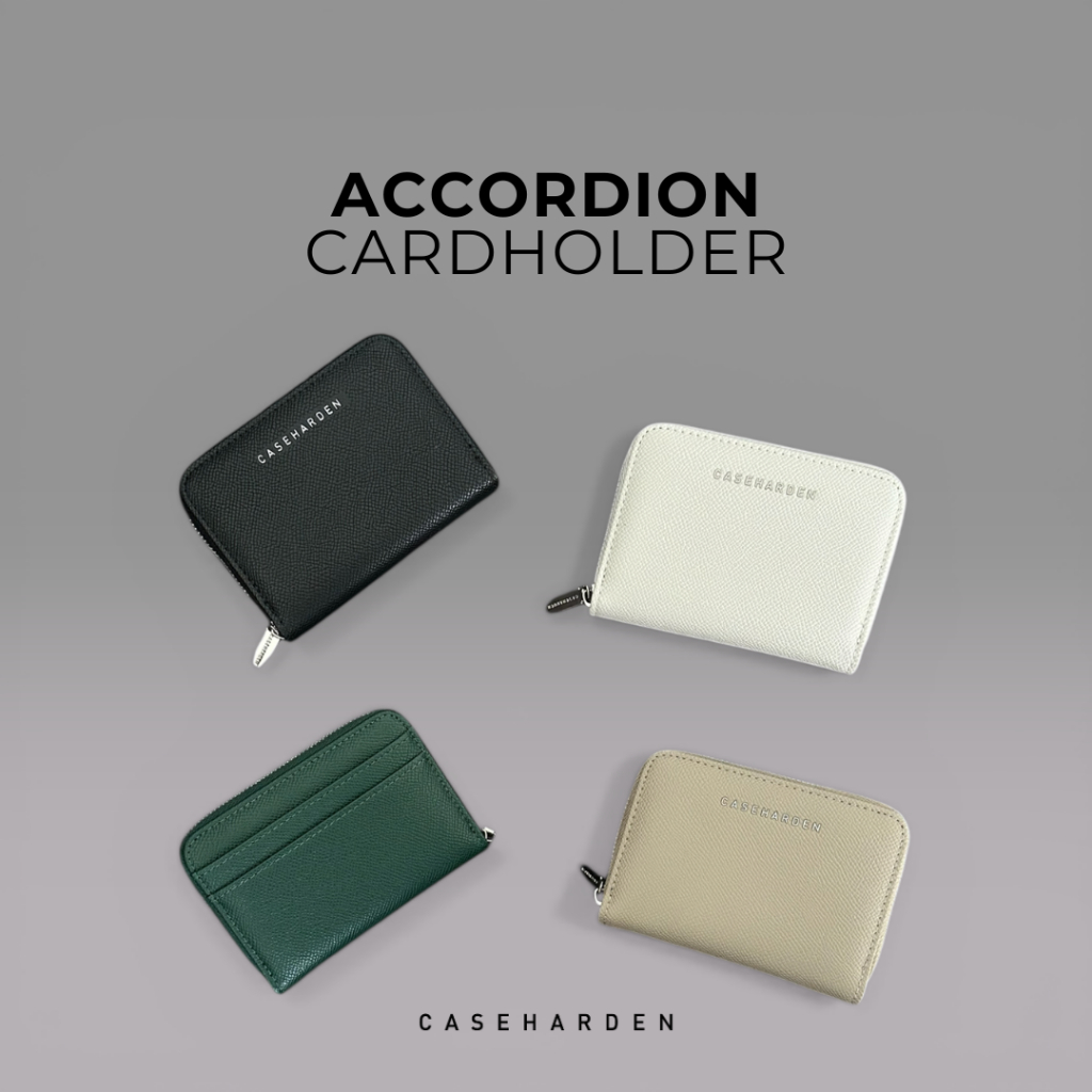 [มีส่งทันที] Caseharden Accordion Wallet กระเป๋าใส่บัตร ใบสั้นซิปรอบ การ์ดโฮลเดอร์