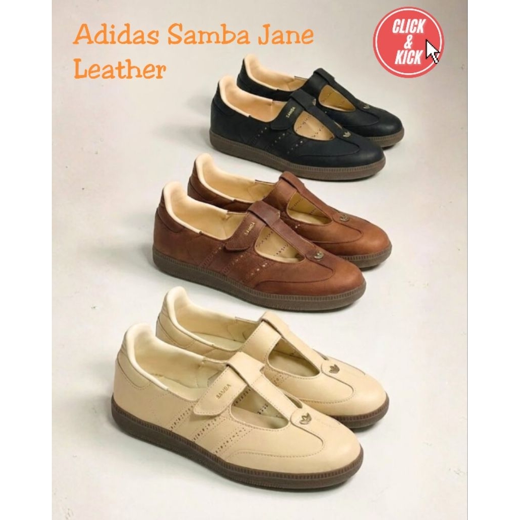(พร้อมส่ง ส่งด่วนกทม.ได้🛵ของแท้100%) Adidas Samba Jane OG Leather  uk women