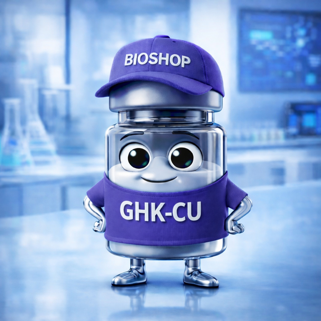 GHK-cu Glow/Klow peptide premium figurine + อุปกรณ์ที่รวมอยู่ด้วย