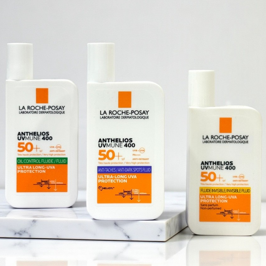 กันแดด L.A. Roche-Posay. {{ Anthelios UVMune 400 }} มีสูตรและขนาดให้เลือก