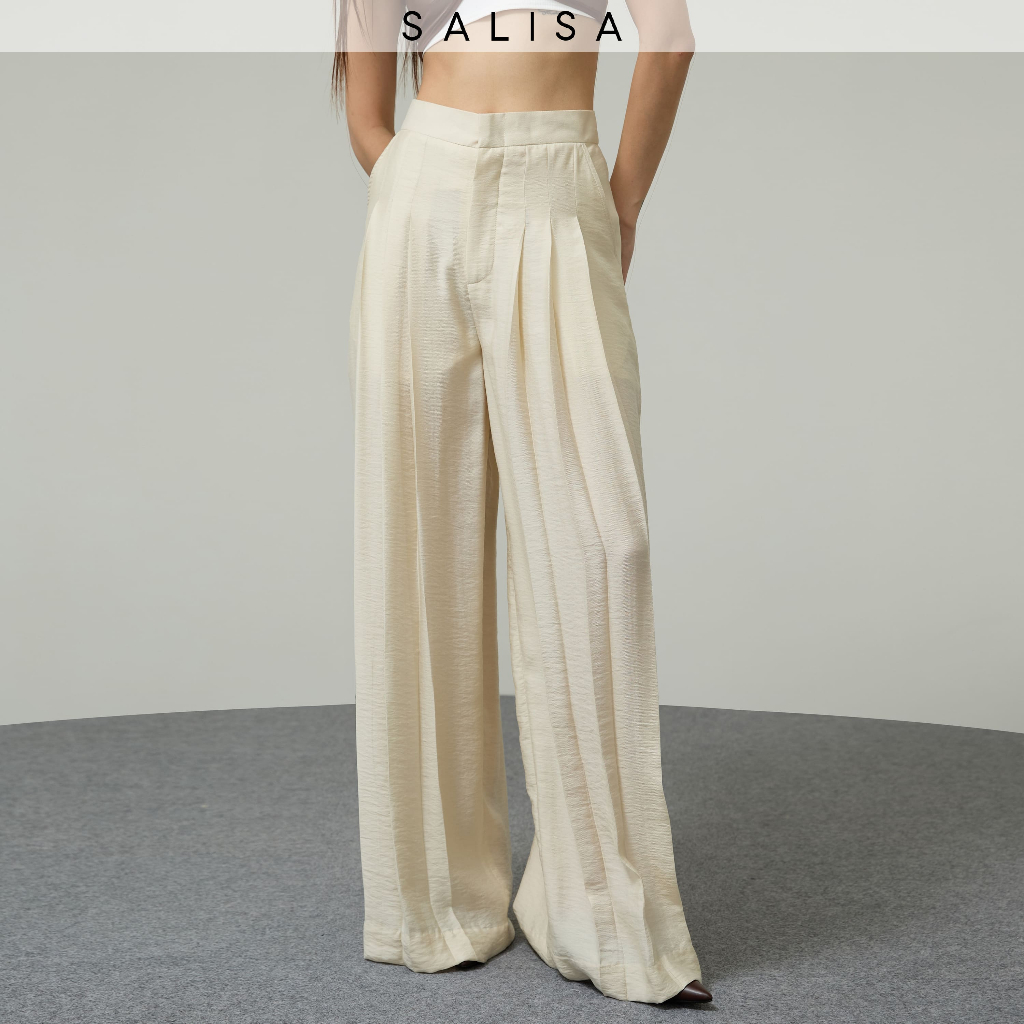SALISA - PANTS High-Rise Triple Pleated SS26 กางเกงเอวสูง 3 จีบ กางเกงทำงาน