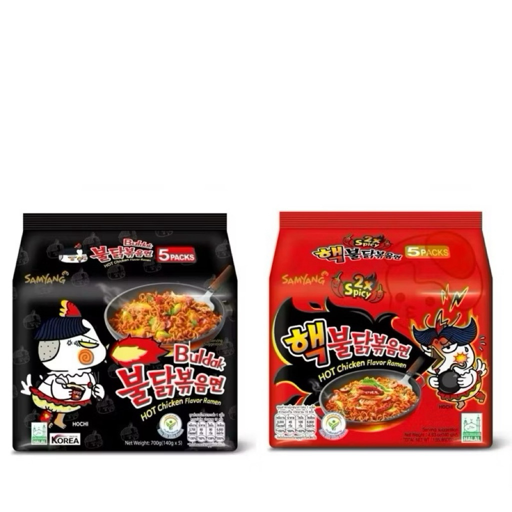 มาม่าเกาหลี ซัมยัง samyang ยกแพ็ค (5 ซอง) มาม่าเผ็ดเกาหลี