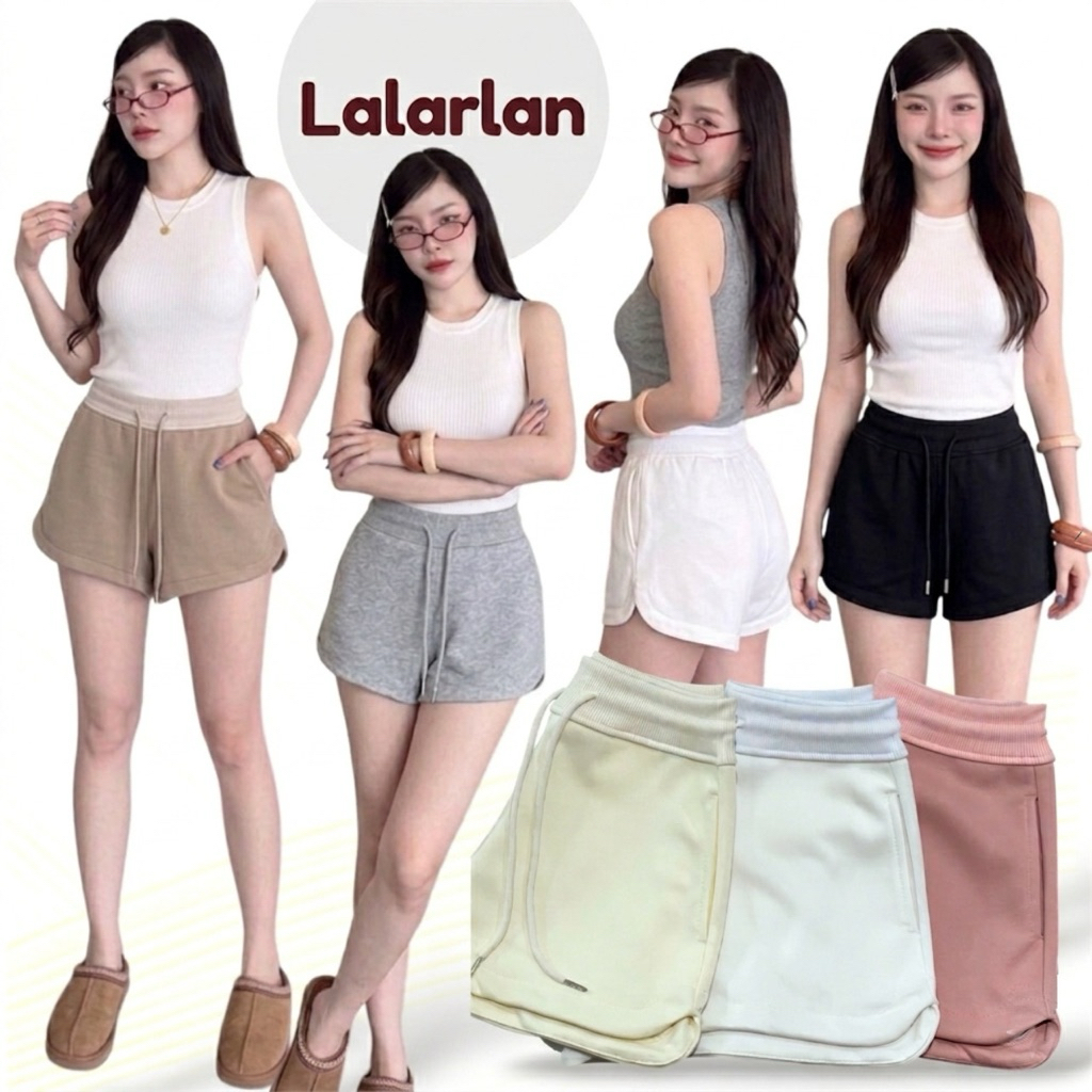 กางเกงขาสั้นผ้านุ่มใส่สบาย