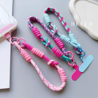 โทรศัพท์มือถือเชือกเส้นเล็กตกแต่งสามารถ Carried Twist เชือกจี้ป้องกันการสูญหายแฟชั่นข้อมือที่แข็งแกร่งสายรัดสั้นหุ้นใหม