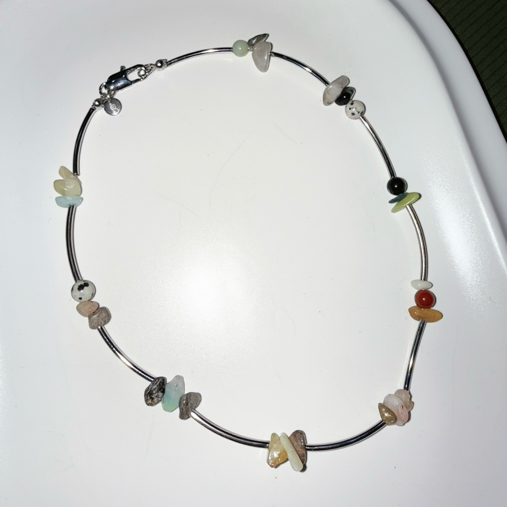 Rock Locket - Pebble Necklace สร้อยคอหินธรรมชาติ