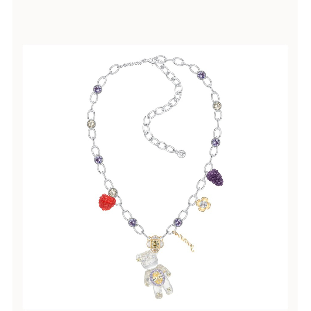 Golden Berry Bear Necklace 🧸✨ – Luxury Charm | ME~FIMUE