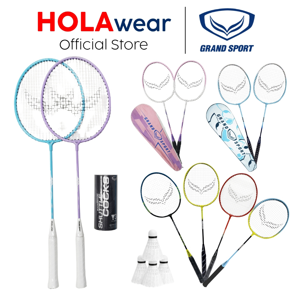 [มีส่งด่วน] Grand Sport ไม้แบดมินตัน ลูกแบดมินตัน ลูกขนไก่ แกรนด์สปอร์ต แพ็คเดี่ยว แพ็คคู่