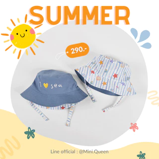 SIZE 3-18m หมวกกันแดดเด็ก หมวกเด็ก MiniQueen รุ่น Summer Size 3-18m (HAT00027)
