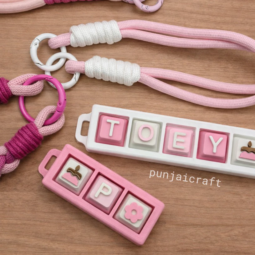 Punjai clicker (3-7 ช่อง) ออกแบบคำและสี keycap ได้ตามใจคุณ