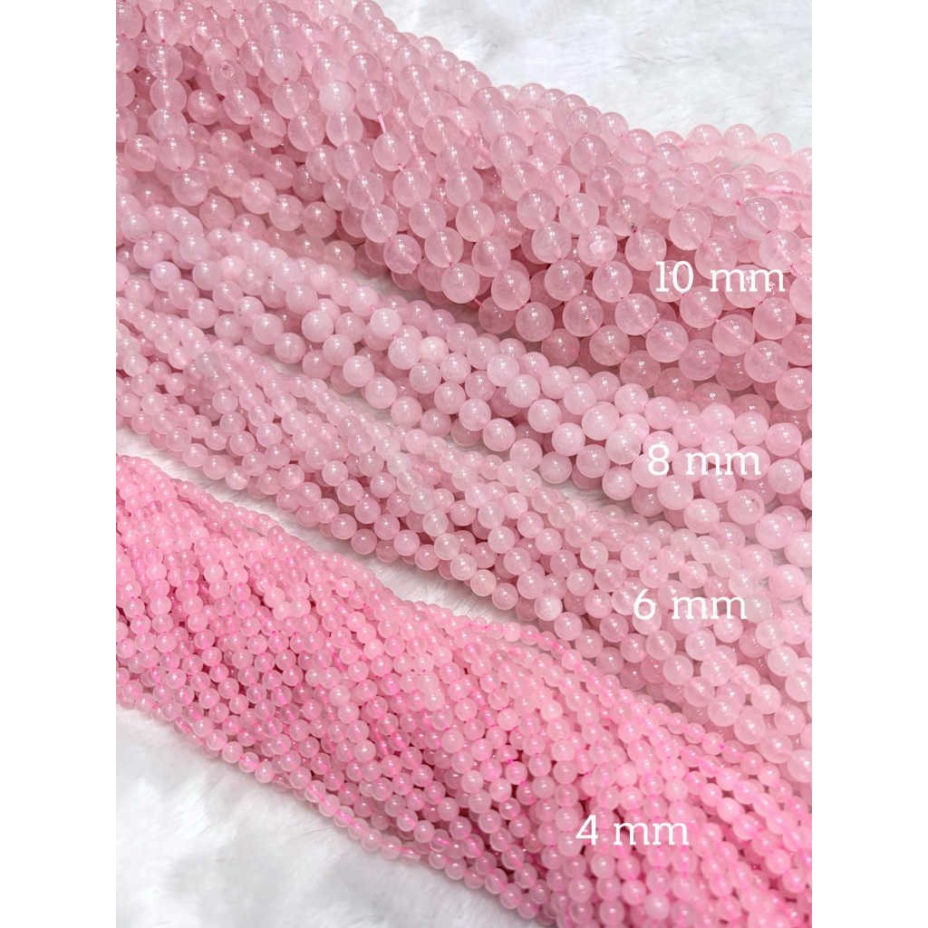 Rose Quartz (โรสควอตซ์) ขนาด 4-10 mm