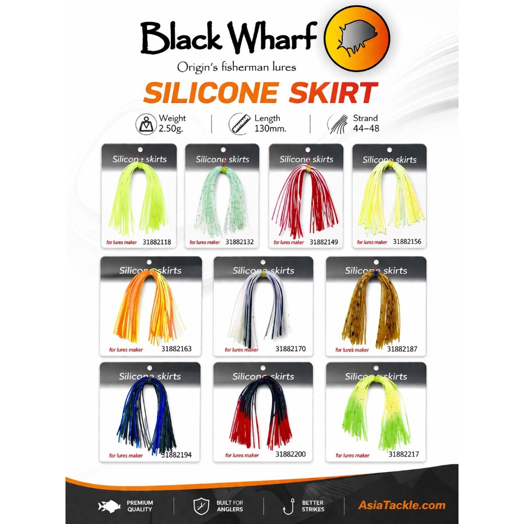 A-ACC พู่ซิลิโคนพร้อมยางรัด Silicone Skirt Set 2