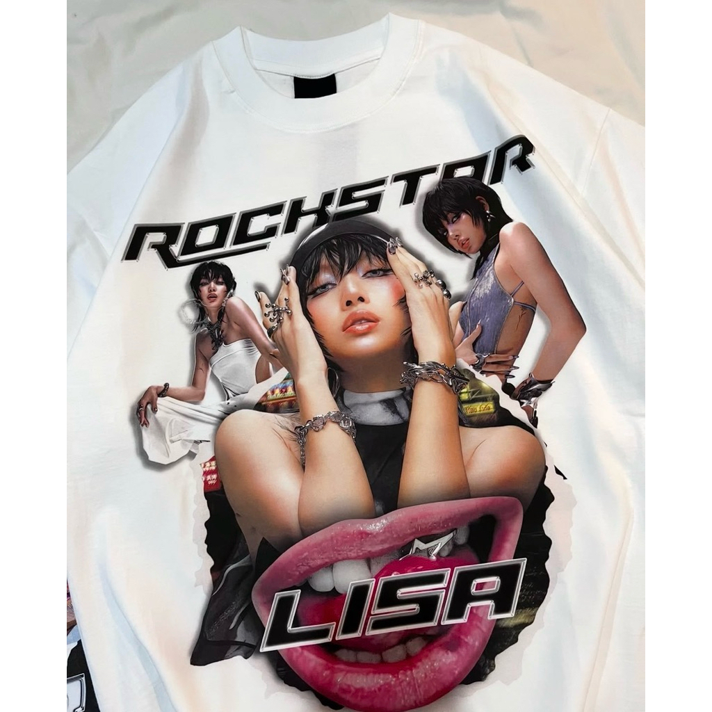 พร้อมส่ง เสื้อ Bootleg Lisa Rockstar🤘🏻