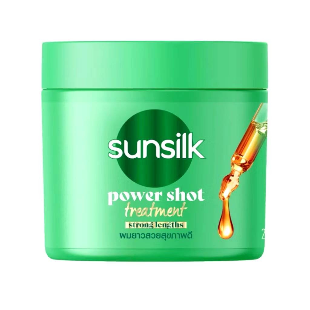 Sunsilk ซันซิล พาวเวอร์ชอต ทรีทเมนต์ สตรอง เลงธ์ (สีเขียว) 250 มล.