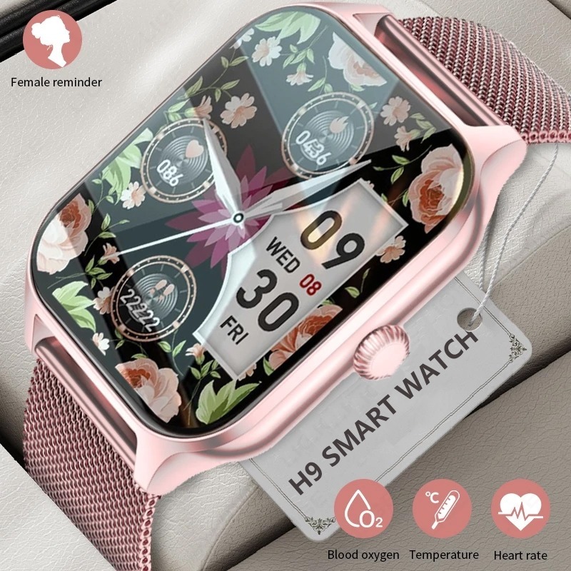 2025 New GPS Smart Watch H9 Max Men 2.01"Color Screen Full Touch Heart Rate Tracker Bluetooth Call W