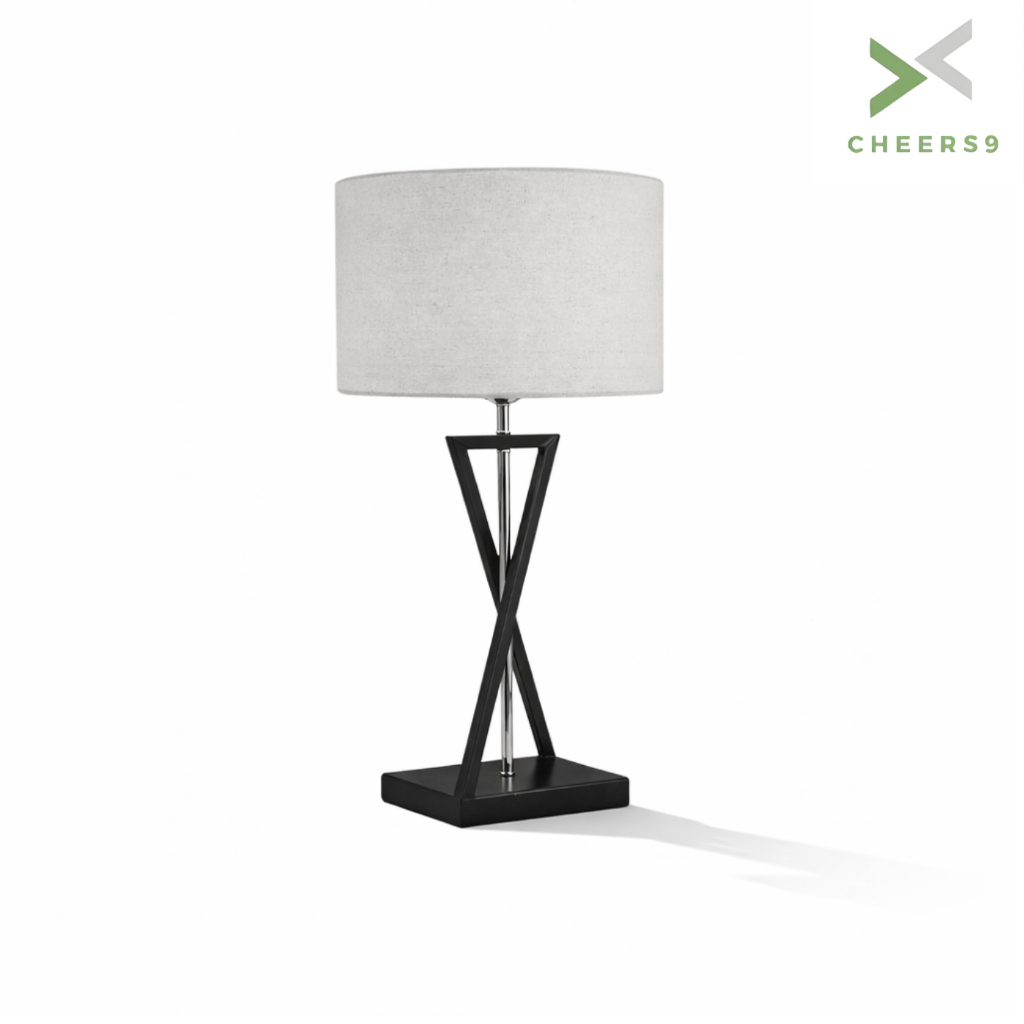 Cheers9 โคมไฟตั้งโต๊ะ Led โคมไฟข้างเตียง Table lamp ทันสมัย สว่างมาก แข็งแรง แถมหลอด