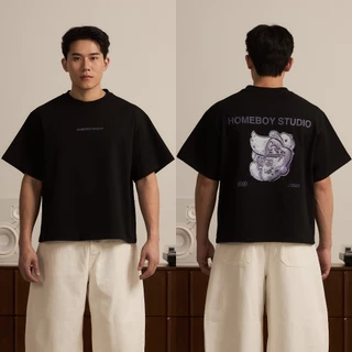 HOMEBOY เสื้อBOXY HB.MAX.COOKIES.HEAD.BOXY คอตตอน100% ใส่ได้ทุกวัน