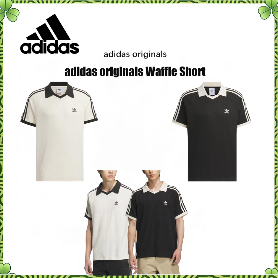 โปโลเสื้อแขนสั้น Adidas Originals Waffle Short ใส่สบาย เข้ากับทุกสไตล์