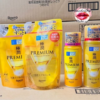 ROHTO Hada Labo Gokujyun Premium – ไฮยาลูรอนเข้มข้น (แบบขวด / แบบถุงรีฟิล)