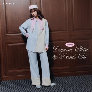 FLAT2112 : DAPHNE SHIRT & PANTS SET ชุดเซทผู้หญิง, ชุดเซทเสื…