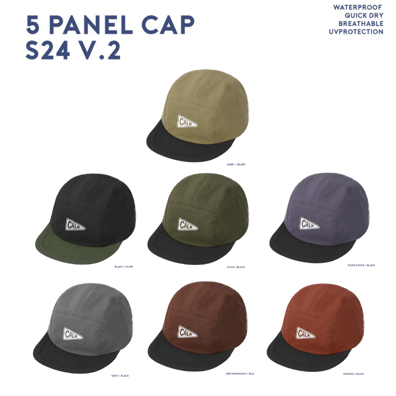 5 Panel Cap v2.2024 หมวก คราม แคมป์