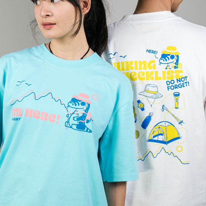 Krabby Style เสื้อยืด Oversize รุ่น I’M HERE! HIKING