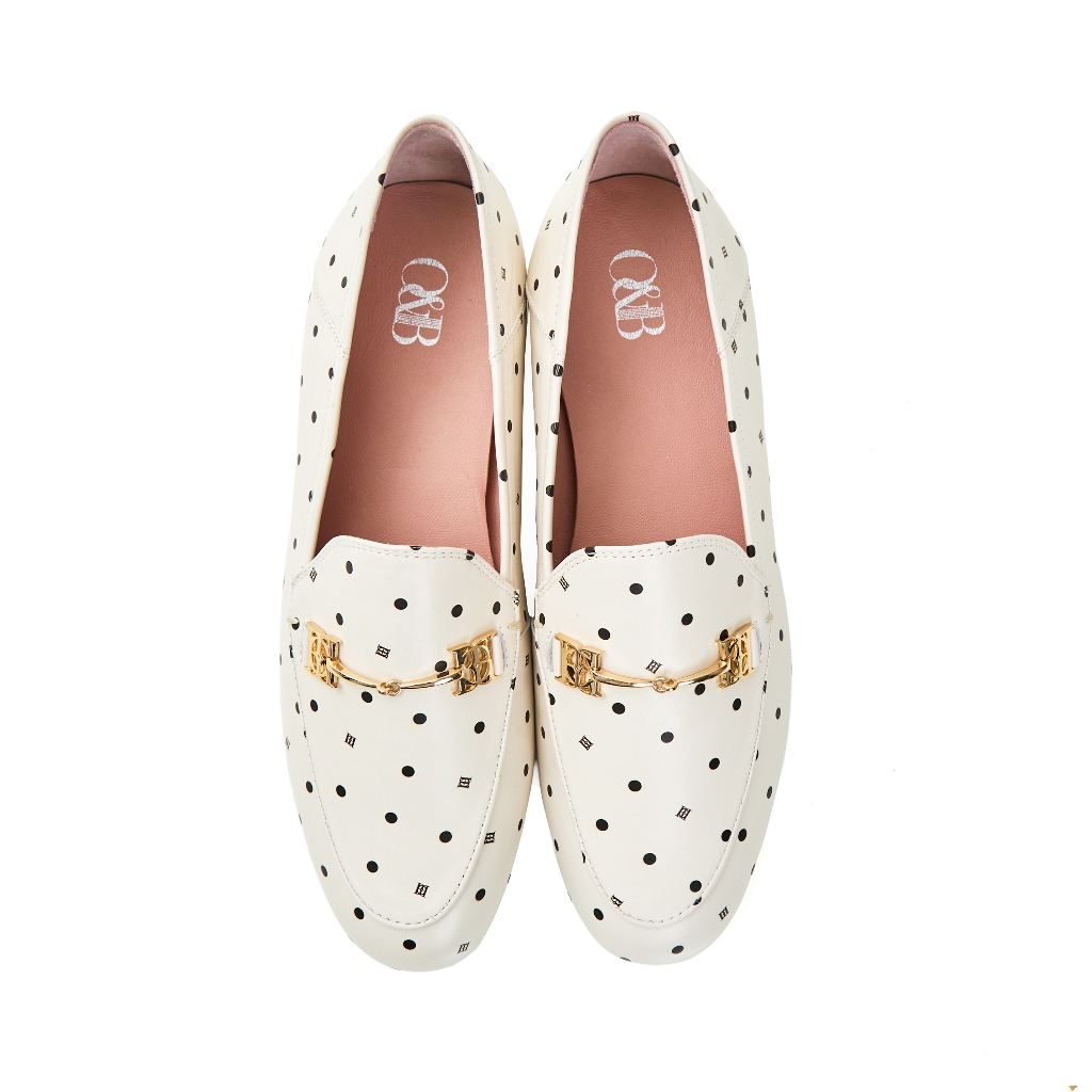 O&B รองเท้าหนังแท้ รุ่น BIANCA LOAFERS IN LUNAR DOT-11294SC11756F_S6WTXX