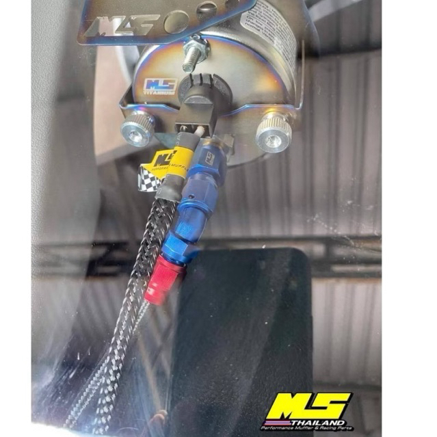 สายถัก หุ้มสายไฟวัดบูส MS Braided cable for boost gauge เม้งซัง ของแท้ .ใส่หุ้มกับสาย วัดบูสแท้ เทียบ ได้ทุกรุ่น