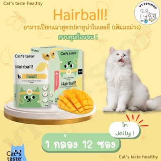 (12 ซอง) อาหารเปียกแมว Cat’s Taste Healthy 1กล่อง “เนื้อเยลลี่” เพื่อสุขภาพที่ดีของน้องๆ