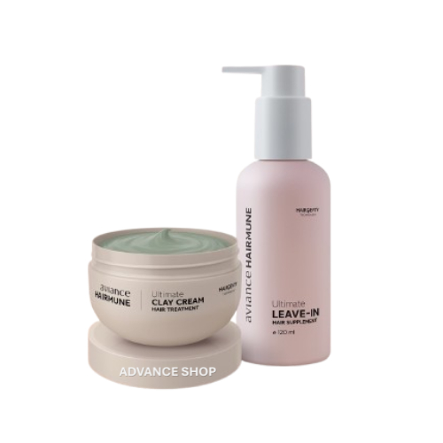 อาวียองซ์. ชุดอาหารผม (แฮร์มูน เคลย์ครีม 1 + แฮร์มูน ลีฟอิน 1) aviance Leave On Hair Treatment Hairm