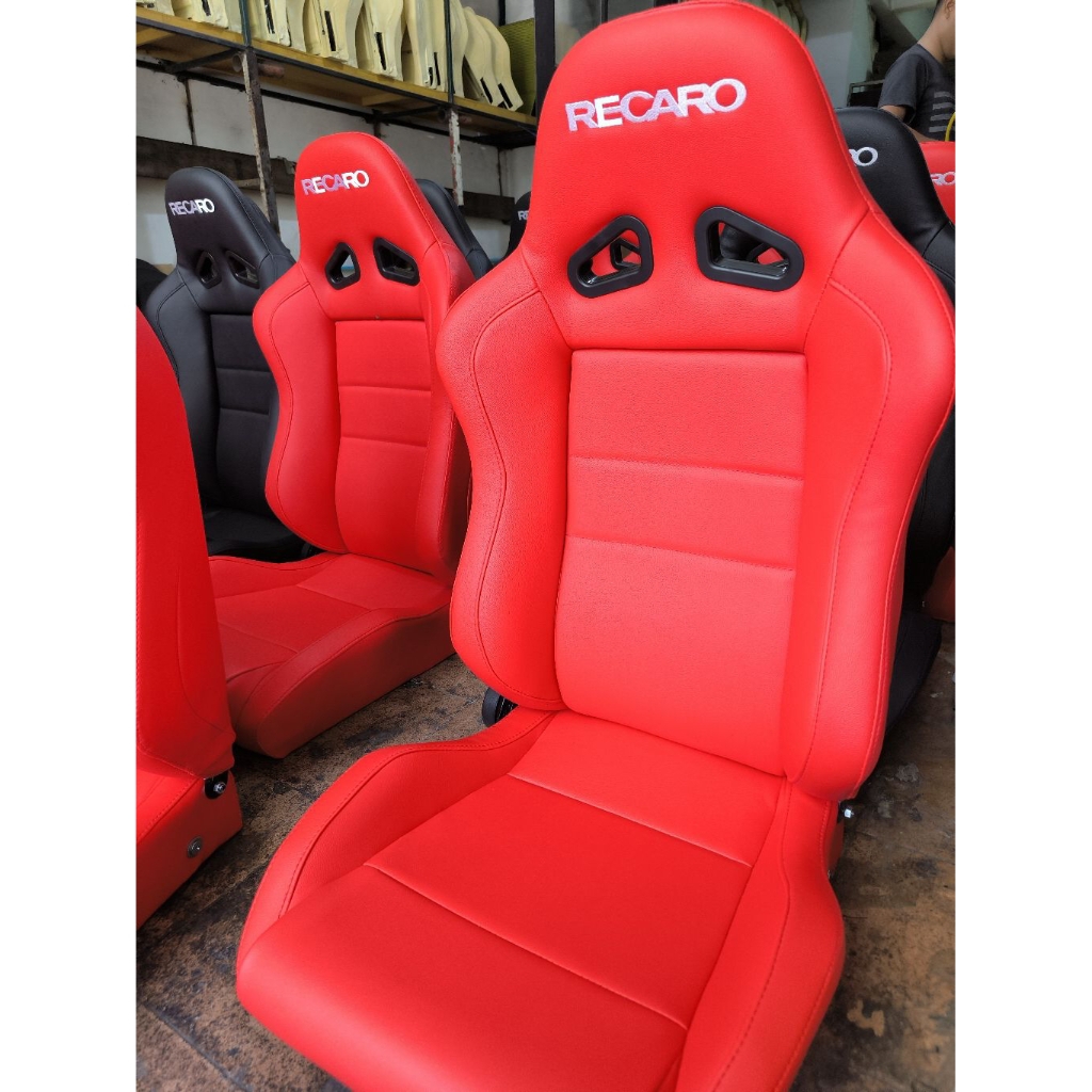 เบาะหนัง ReCaRo Sr2 งานหนัง สีแดง พร้อมรางสไลด์📣