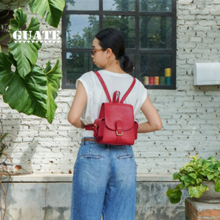 GUATE กระเป๋าเป้หนังแท้ รุ่น BP. Buckle S  กระเป๋าหนังวัวแท้…