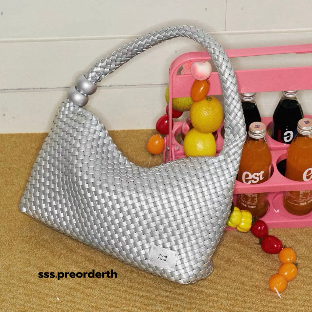 [ พร้อมส่งในไทย ] กระเป๋าMUVA Summer Woven Underarm Bag